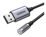 UGREEN Adapter audio CM477 USB do Mini Jack 3.5mm AUX szary - 1488899 - zdjęcie 3